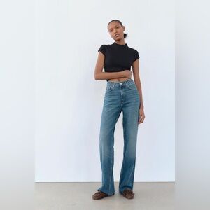 Zara Blue Straight Leg Women's Jeans
